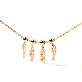 (image for) Angel Number Bracelet Gold Silver