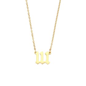 (image for) 111 Angel Number Necklace Gold
