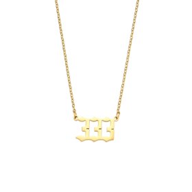 (image for) 333 Angel Number Necklace Gold