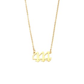 (image for) 444 Angel Number Necklace Gold