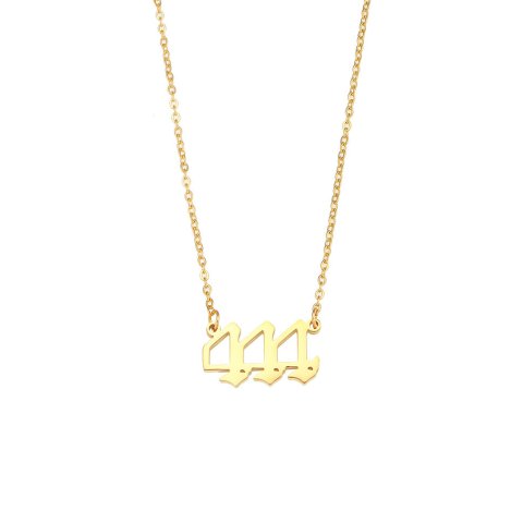 (image for) 444 Angel Number Necklace Gold