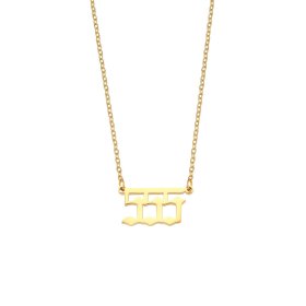 (image for) 555 Angel Number Necklace Gold