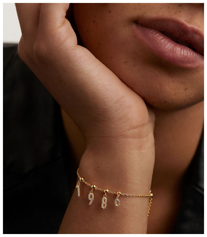 Angel Number Bracelet Silver Gold