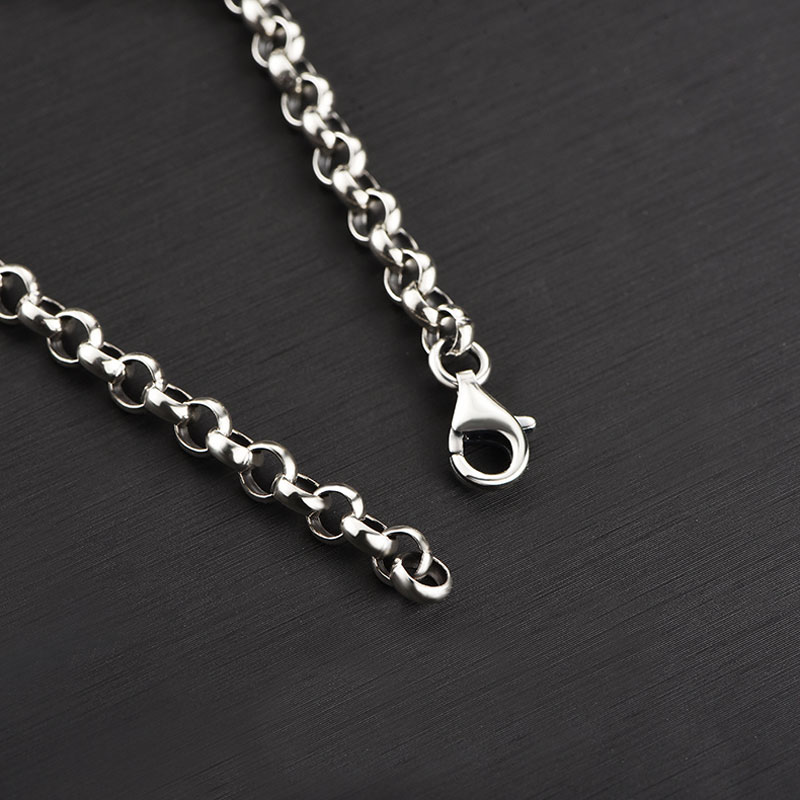 Heart Cross Angel Charm Bracelet in Sterling Silver (image for) Heart Cross Angel Charm Bracelet in Sterling Silver
