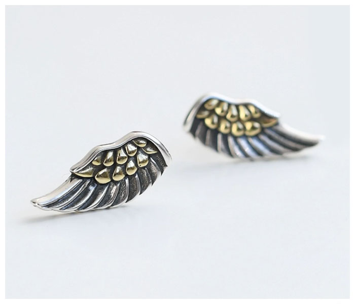 Angel Wing Stud Earrings