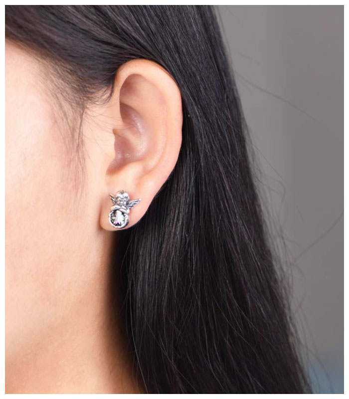 Baby Angel Stud Earrings