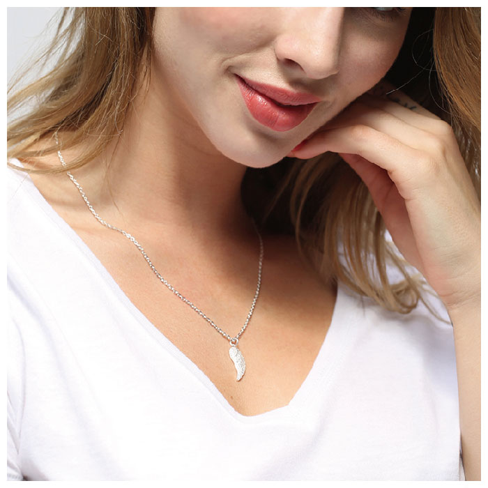 Diamond Angel Wing Pendant
