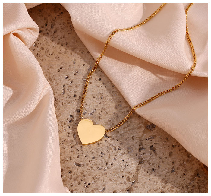 1111 Angel Number Heart Necklace Gold Silver