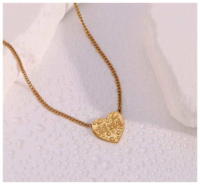 1111 Angel Number Heart Necklace Gold Silver