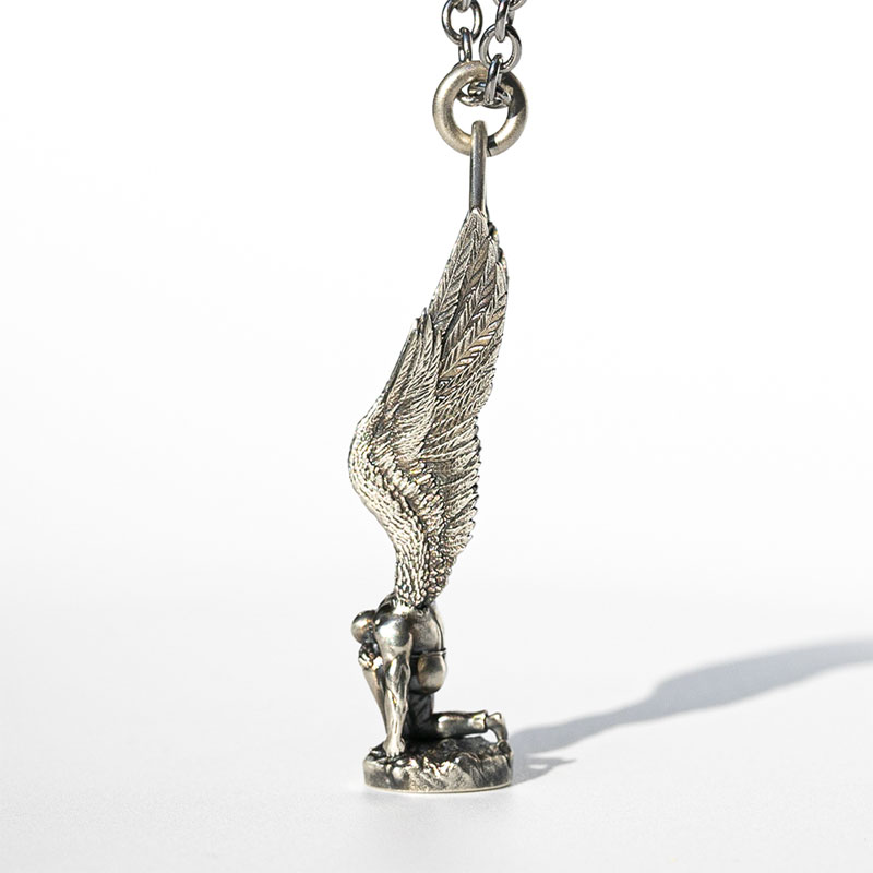 Warrior Angel Pendant in Sterling Silver (image for) Warrior Angel Pendant in Sterling Silver
