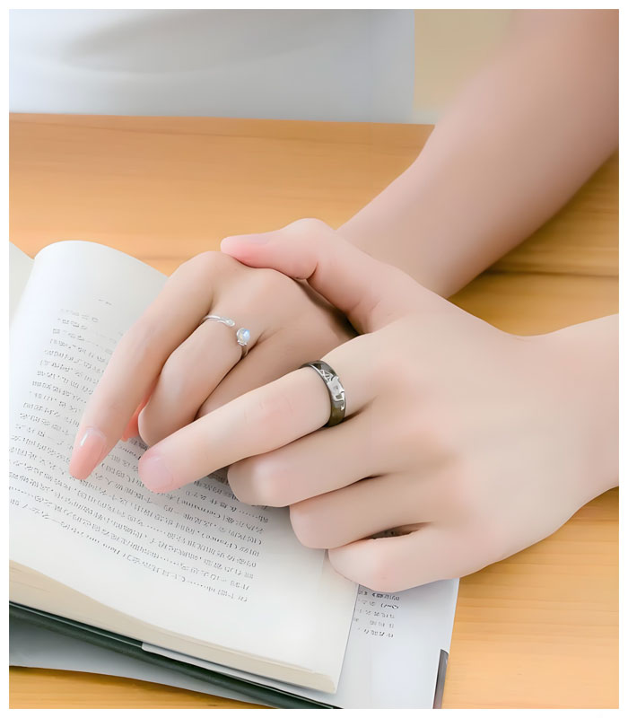 Angel Wing Ring with Birthstone