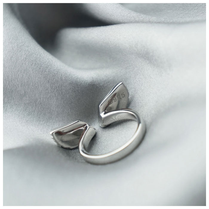 Angel Wings Silver Ring