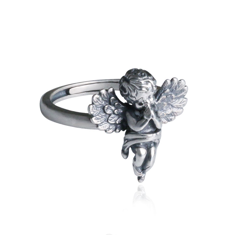 Angel Baby Ring in Sterling Silver (image for) Angel Baby Ring in Sterling Silver