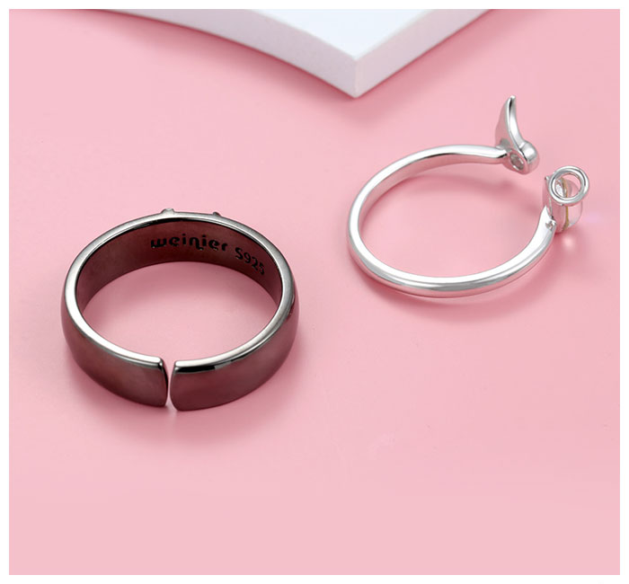 Angel Wing Ring with Birthstone