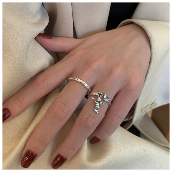 Diamond Angel Ring